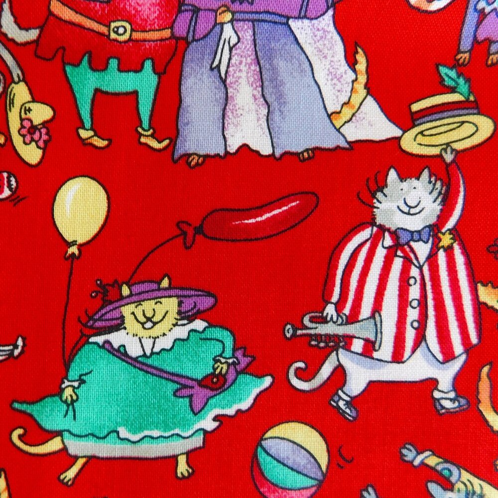 OOP this n that kats Alexander Henry Fabrics kawaii Where’s Waldo cat parade 1yd